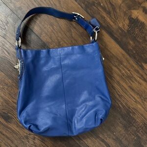Coach Royal Blue Leather Shoulder Bag